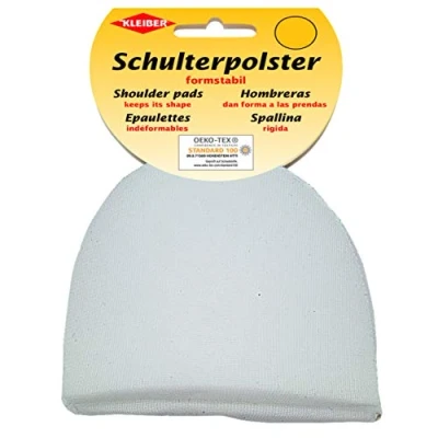 Imagen de Kleiber Hombrera/Forma de Vestido 9,5 cm x 9 3,3 satén, Blanco Satinado, 9.5 3.3