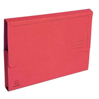 Imagen de Subcarpeta cartulina con bolsa exacompta din a4 rojo 290 gr