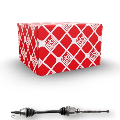 Imagen de FEBI BILSTEIN 182113 Árbol de transmisión Eje delantero, derecha con pasador aletas tuerca PEUGEOT: 207 Hatchback, 208 I Hatchback