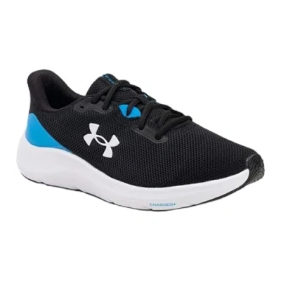 Imagen de Under Armour Charged Pursuit 4 Tenis para hombre, (003) Negro/Azul Eléctrico/Blanco, 40 EU