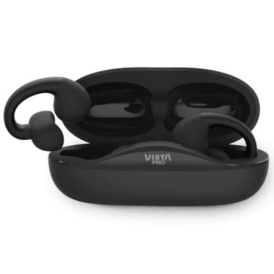 Imagen de Auriculares conducción ósea Vieta Open, 15h Autonomía, Bluetooth, IPX4, Panel táctil, Micrófono, Negro
