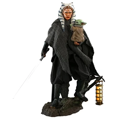 Imagen de Hot Toys 1:6 Ahsoka Tano &amp; Grogu Star Wars: The Mandalorian, Multicolor