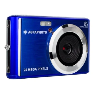 Imagen de AGFA Photo Realishot DC5500 Cámara Digital compacta, 24 MP, 2,4 Pulgadas, LCD, Zoom 8X, batería de Litio, Color Azul