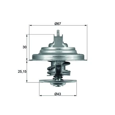Imagen de MAHLE ORIGINAL TX 31 92D S Termostato, refrigerante 92 67 con junta FORD USA: Explorer Mk2, Mustang Mk5 Coupé