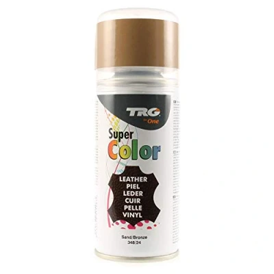 Imagen de TRG The One Tinte en Spray para calzado de Piel y Sintética Ideal Restaurar o cambiar el Color Zapatos Super #348 Arena, 150ml