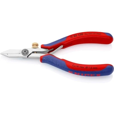 Imagen de Knipex Tijera pelacables para electrónica con fundas multicomponentes 140 mm 11 82 130