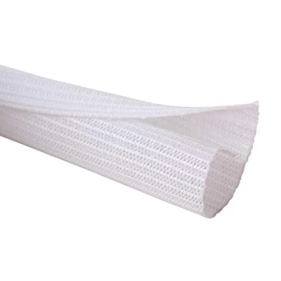 Imagen de Alex Tech 25mm 7.7m Manguito de Cable Auto Cierre Recoge Cables Cubre Organizador Funda para Computadora PC Automotriz Blanco