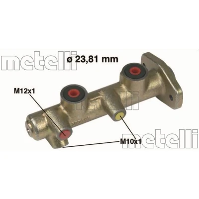 Imagen de METELLI 05 0270 Cilindro Maestro de Freno 23,81 Hierro fundido FORD: Transit Mk3 Furgón, Mk4 Tourneo