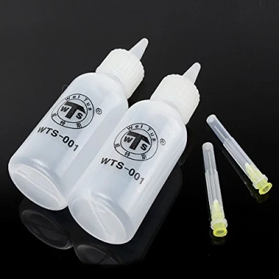 Imagen de MASUNN 2Pcs 50 Ml Punta De Aguja Soldar Líquido Flujo Alochol Aceite Dispensador Botella Plástico