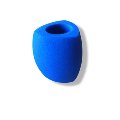 Imagen de cyclingcolors Filtro antipop microfono triángulo Micro Espuma antiviento, Azul