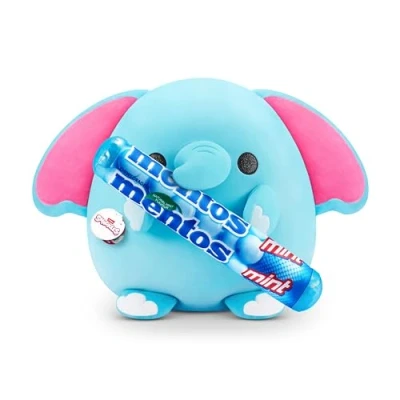 Imagen de Snackles Series 1 Wave 2 Elephant (Mentos), Surprise Medium Plush, Ultra Soft 35 cm, Collectible Plush with Real Brands, (Mentos)