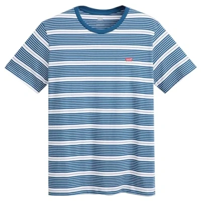 Imagen de Levi&#039;s SS Original Housemark tee Camiseta, Cooper Stripe Sargasso Sea, XS Hombre
