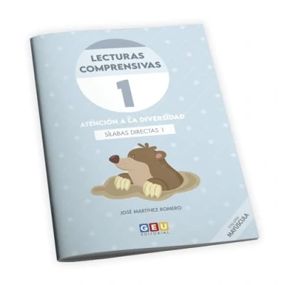 Imagen de Editorial GEU. Lecturas comprensivas 1. Libro para aprender a leer con comprensión lectora. Sílabas directas. Letra mayúscula. Educación infantil.