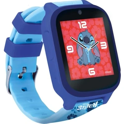 Imagen de Lisciani STITCH SMARTWATCH Reloj Conectado Para Niños 7+ Fondos De Puntadas Intercambiables 5 Juegos Interactivos Pantalla Táctil Cámara, Despertador, Temporizador Y Funciones Lámpara