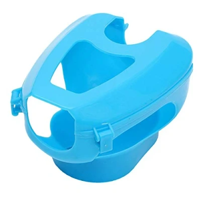 Imagen de Soporte de plástico para palomas carreras, fácil pájaro, marco fijo, medicinas, color azul claro