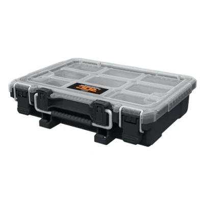 Imagen de Keter ROC Pro Gear Organizador de herramientas resistente, compacto, color negro y gris