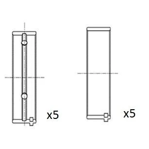 Imagen de Cojinete de cigüeñal FAI AutoParts BM1006 STD
