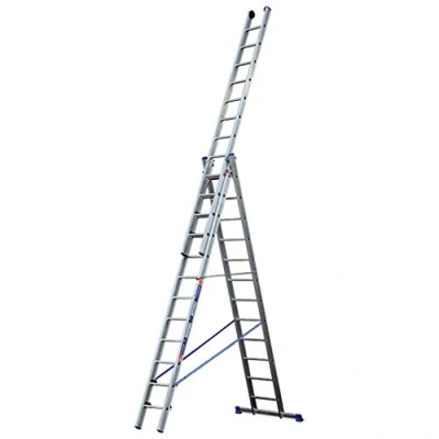 Imagen de Gierre UB AL405 Escalera 3 tramos combinada de Aluminio Modula 3x7, Negro, 7 peldaños