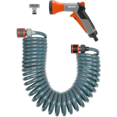 Imagen de Gardena 4647 20 Manguera flexible de riego 10 m, con pistola multichorro Classic, ref. 8120 y accesorios conexión., Estándar, m
