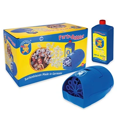 Imagen de PUSTEFIX 420869790, Máquina de Hacer Pompas y Botella Jabón, 1000 ml Does Not Apply burbujeador Fiesta 1l, Multicolor, One Size (Carrera Toys GmbH
