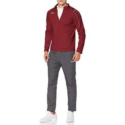 Imagen de JAKO Chándal de presentación para hombre Classico, Maroon, M, M9550