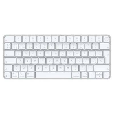 Imagen de Apple Magic Keyboard con Touch ID para modelos de Mac, carga USB C, Blanco