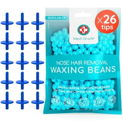 Imagen de Perlas de Cera Depilatoria Nasal Medi Grade y Puntas Repuesto para el Kit Depilación Recargas Caliente Depilacion Vello 50 g 26
