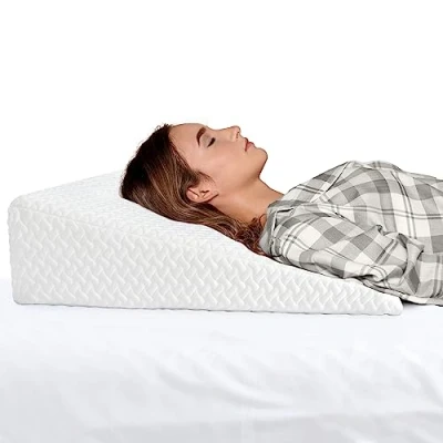 Imagen de Milliard Almohada de Cuña Espuma Viscoelástica, Soporte para la Espalda Lectura, Cojin Antireflujo Cama y sofá Dormir Elevado