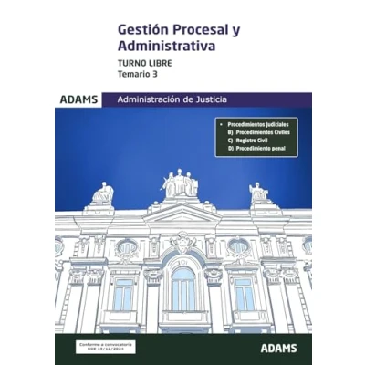 Imagen de Temario 3 Gestión Procesal y Administrativa, turno libre (Temario (OC))