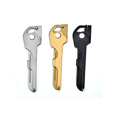 Imagen de 1PC Swiss 6 en 1 Tech útil cuchillo multifunción Utili llave llavero colgante destornillador abrebotellas Camping EDC herramienta al aire libre