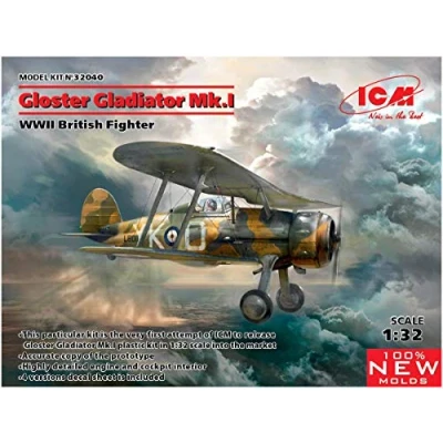 Imagen de ICM ICM32040 1:32 Gloster Gladiator MK.I, Segunda Guerra Mundial British Fighter