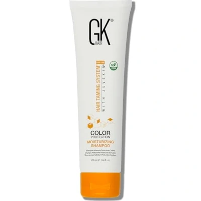 Imagen de GK HAIR Global Keratin Moisturizing Shampoo (100ml / 3.4 Fl Oz) para hidratar y proteger el color del cabello seco, dañado encrespado, sin parabenos ni sulfatos
