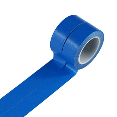 Imagen de UOOOM 2pcs Washi Cintas tapes Decorativas de Colores Cinta Enmascarar para DIY (Azul)