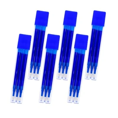 Imagen de RAYLU PAPER® Recambios para Bolígrafo Borrable Retráctil, Tinta de Gel, Color Azul, Punta 1 mm y trazo 0,7 mm. (Pack 6 (18 unidades))