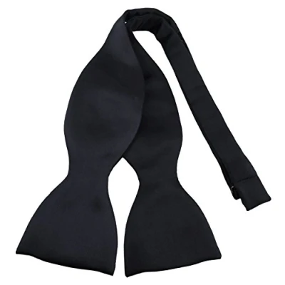 Imagen de TigerTie Pajarita en negro calidad Satin + caja