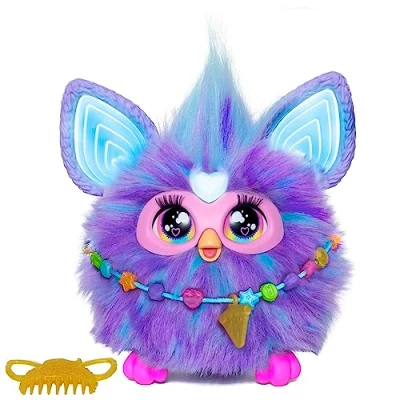 Imagen de Hasbro Furby Furby, Juguete Interactivo de Color Lila Activado por Voz, para niños y niñas a Partir 6 años, 15 Accesorios Moda, Juguetes animatrónicos Peluche