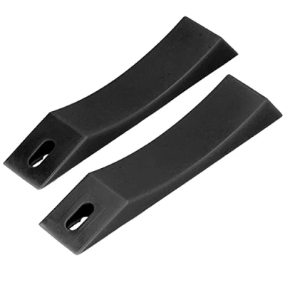 Imagen de Faceuer Barbell Jack Line, Wedge Deadlift Portable Bar Plates Silicona para el hogar Gimnasio(Black)