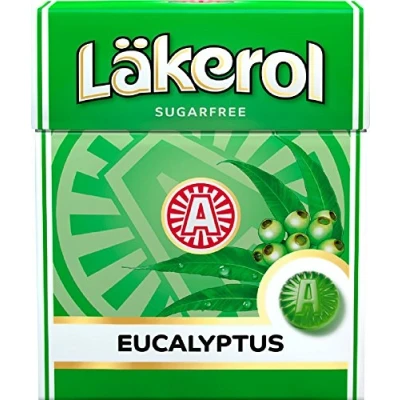 Imagen de Cloetta Lakerol Eucalyptus pastillas 4 cajas of 25g