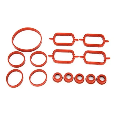 Imagen de EBTOOLS Juego de juntas colector admisión, 14 piezas/juego Kit admisión apto para M57 M47 E87 E46 E90 E91 E92 E93 E39 E60 Motor diesel 6 cilindros