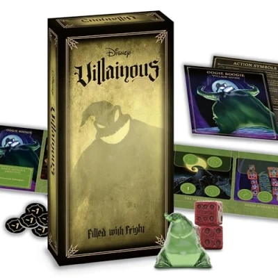Imagen de Ravensburger Disney Villainous: Filled with Fright Juego de mesa estrategia para mayores 10 años Nueva expansión Línea galardonada Con Oogie Boogie
