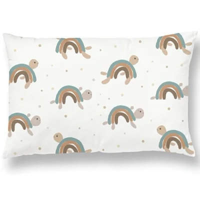Imagen de Funda de Almohada para Niños Tamaño 33x45 en Algodón Oeko Tex Cojín Suave y Cómoda Niño Ideal la Habitación del Pequeño 10 Colores