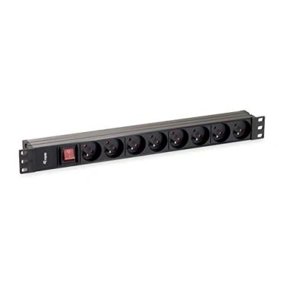 Imagen de REGLETA ALIMENTACION RACK 19 1U 8 TOMAS CON INTERRUPTOR