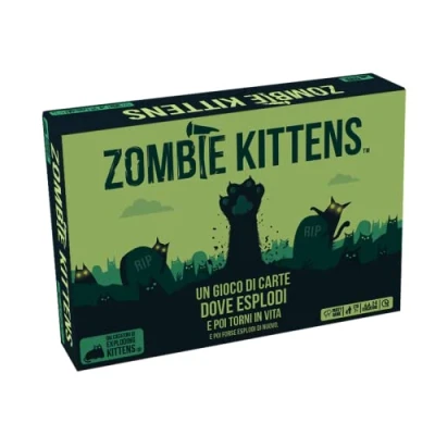 Imagen de Asmodee Zombie Kittens Juego de Cartas, Partido, 2 5 Jugadores, 7+ años, edición en Italiano