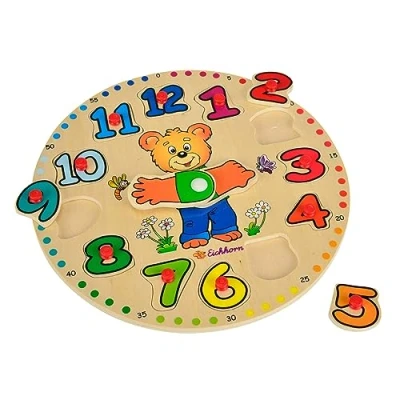 Imagen de Eichhorn Juguete de Madera Puzzle encajables Profesiones, 30 Piezas 100005408 (+2 años)