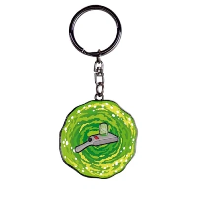 Imagen de Rick and Morty Portal Gun Unisex Llavero Colgante Multicolor, Metal,