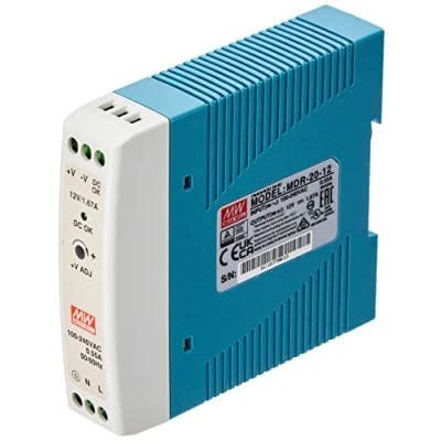 Imagen de Din Rail Fuente de alimentación 20W 12V 1,67A ; MeanWell, MDR 20 12