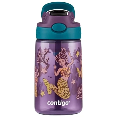 Imagen de Contigo Kids Cleanable, Easy Clean Autospout Botella Infantil Con Pajita Resistente Libre De BPA 100 An Unisex Youth, Mermaids, 420 Ml