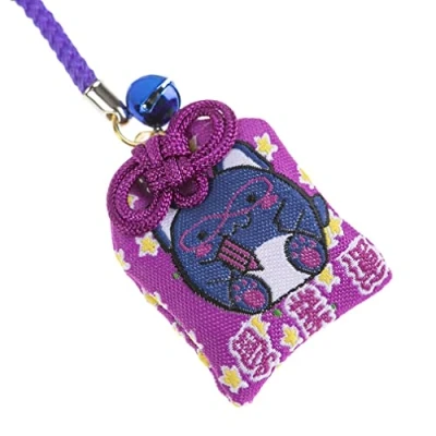 Imagen de lachineuse Objetos Decorativos, Tela, Mauve Et Bleu Dominant, 8x4x0.5cm
