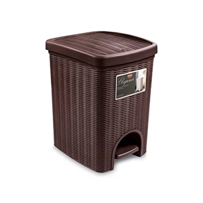 Imagen de Stefanplast Cubo de Basura Elegance, Marrón, 31 x 27.5 39 cm