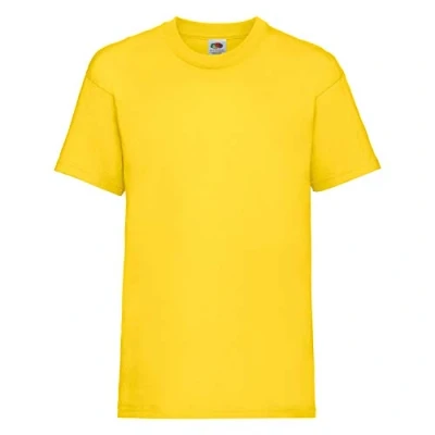 Imagen de Fruit of the Loom Kids Valueweight Short Sleeve T 2 Pack Camiseta, Amarillo (Amarillo Amarillo), 9 10 Years(Size:K2) (Pack de 2) para Niños